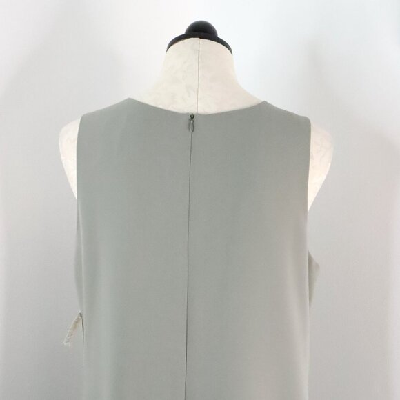New Harvé Bernard Sport Women's 12 Sage Green Polyester Sleeveless Sheath Dress - Picture 8 of 12